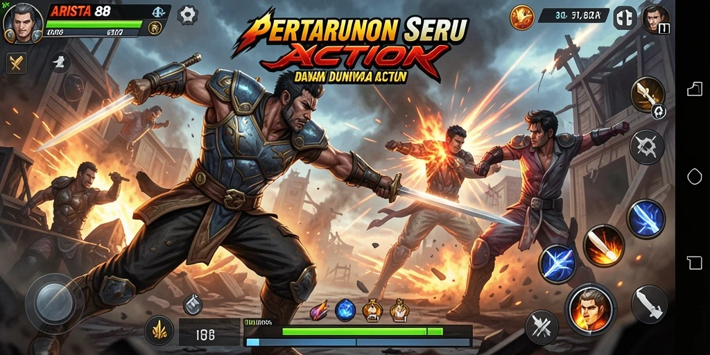 Tampilan gameplay ARISTA88 yang seru dan menegangkan.