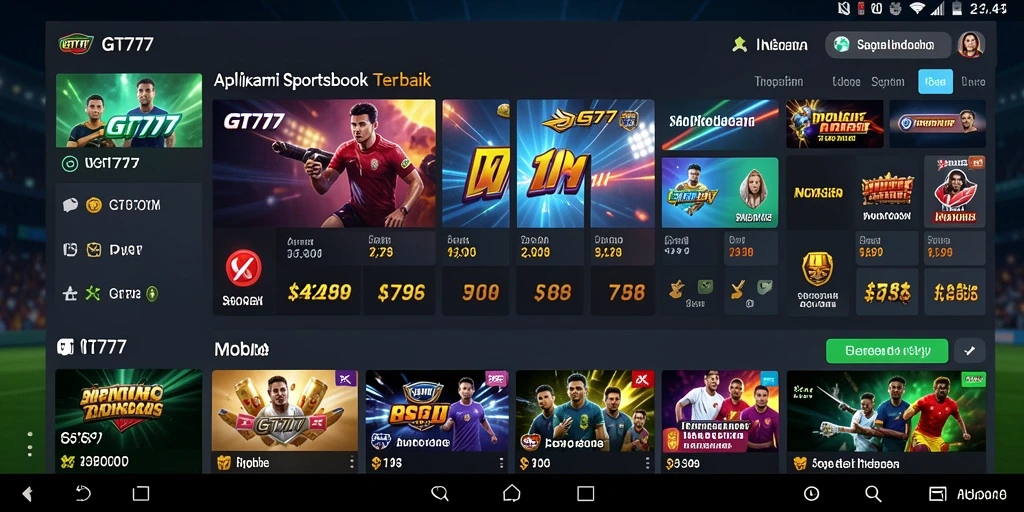 Tampilan gameplay taruhan olahraga di GT777 yang menarik.