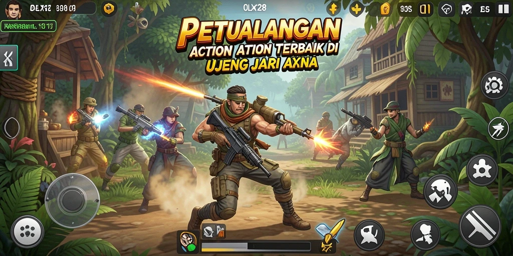 Tampak aksi seru dalam permainan OLX128 yang menegangkan.