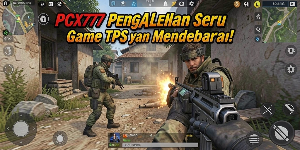 Gameplay seru PCX777 dengan aksi tembak-menembak yang mendebarkan.