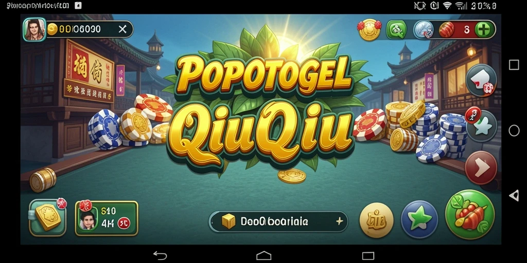 Tampilan gameplay seru dari POPOTOGEL yang menggugah semangat QiuQiu.