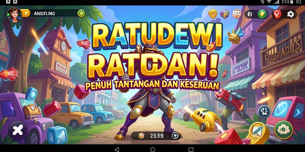 Screenshot gameplay RATUDEWI dengan grafis menawan dan tantangan seru.