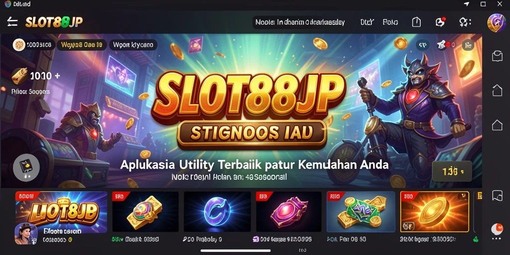 Screenshot utama SLOT88JP menunjukkan antarmuka yang intuitif dan mudah digunakan.