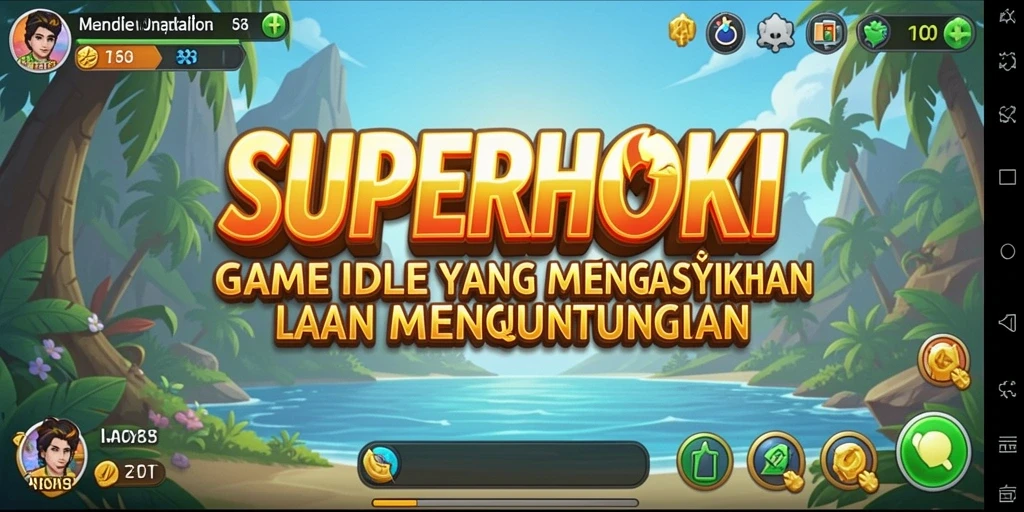 Tampilan gameplay seru dan menarik dari SUPERHOKI.