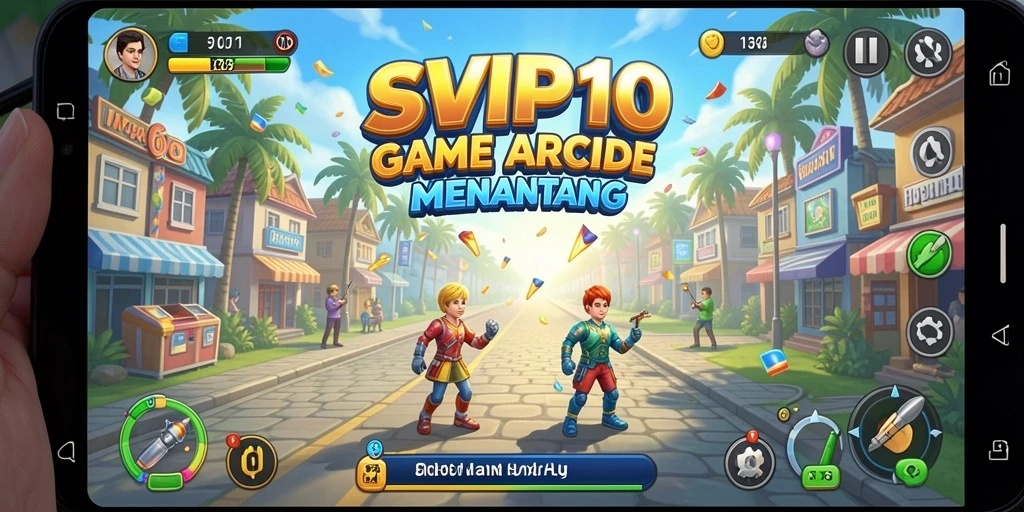Tampilan menarik SVIP10 dengan gameplay Arcade yang seru.